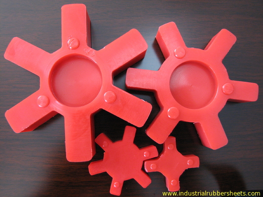 L Type Red Polyurethane / PU Coupling Taper Bore Universal Series