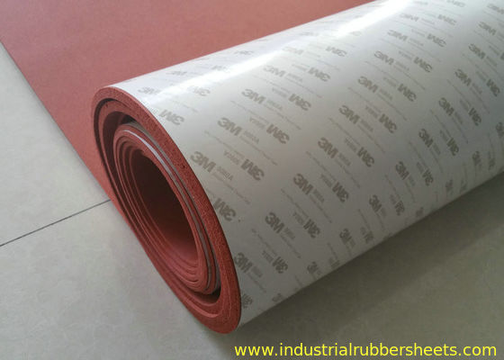 High Heat Resistant Silicone Sponge Sheet with Adhesive 3M Tape Backing and Close Cell Structure