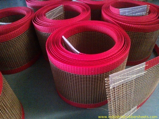 PTFE polyester mesh fabric , PTFE polyester mesh fabric for conveyor belt / griddling cloth, made by PTFE coated