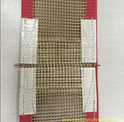PTFE polyester mesh fabric , PTFE polyester mesh fabric for conveyor belt / griddling cloth, made by PTFE coated