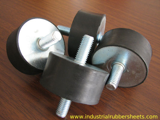 Industrial Grade Black Rubber Shock Mounts with Galvanized Metal for Vibration Isolation