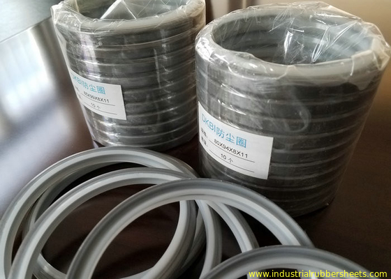 White PU or Black NBR Silicone Rubber Washers Size Customized