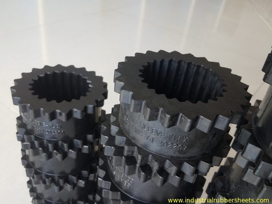 Black Color 3J - 11J Gear Rubber Polyurethane Coupling For Air Compressor