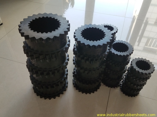 Black Color 3J - 11J Gear Rubber Polyurethane Coupling For Air Compressor