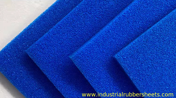 200psi Open Cell Silicone Sponge Rubber Sheet , Silicone Foam Rubber Sheet Blue Red Grey Yellow
