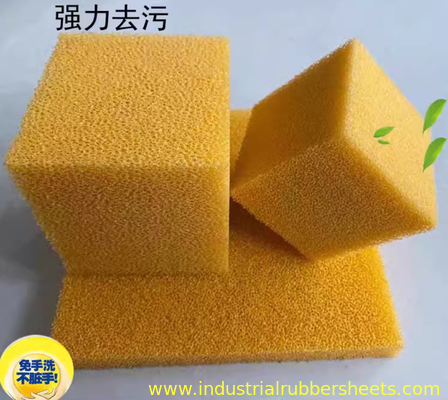 Good Resilience Smooth Open Cell Silicone Foam Rubber Sheet , Silicone Sponge Rubber Sheet In Blue , Red Color