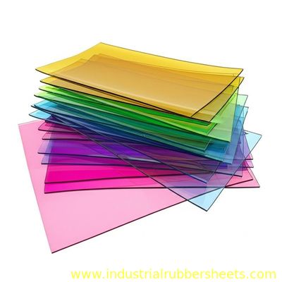 Flexible Soft Transparent Colored Plastic Sheets / Anti - Corrosion Clear PVC Sheet
