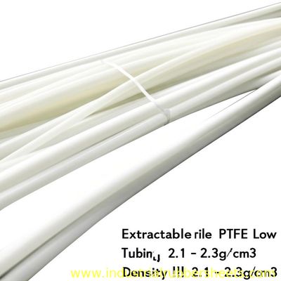 Weathering Resistance Low Extractable PTFE Tubing with Density 2.1 - 2.3g/cm3 and Working Temperature -180°C - +260°C
