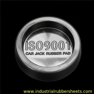 ISO9001 Certified Black Car Jack Rubber Pad with NR, NBR, POM Material for Dump on Jack Application