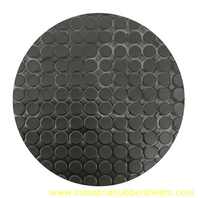 1-1.5m Width Round Button Industrial Rubber Sheet with Impression Fabric Bottom for Anti-slip Flooring