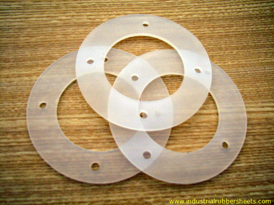 Customized Size Food Grade Silicone Washers , Closed Cell Silicone Foam Gasket