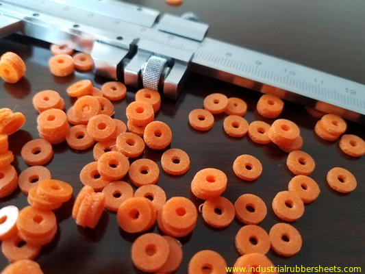 Customized Size Food Grade Silicone Washers , Closed Cell Silicone Foam Gasket