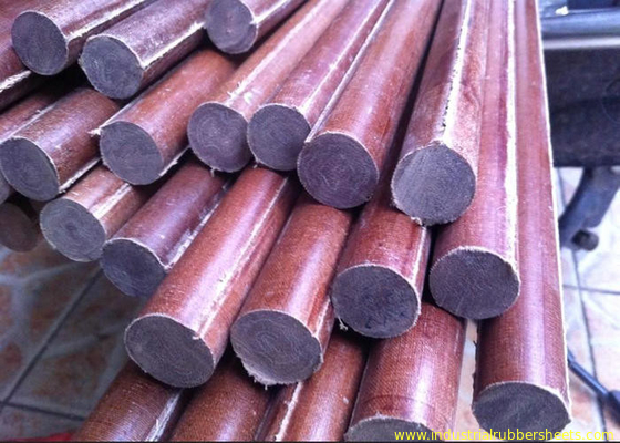 Good Insulation Cotton / Paper Phenolic Rod 10-200mm OD 1-3m Length