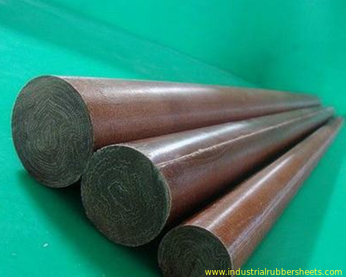 Good Insulation Cotton / Paper Phenolic Rod 10-200mm OD 1-3m Length