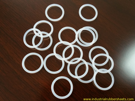 Industrial Grade White Silicone Rubber Washers Smooth Surface With RoHS Certificate