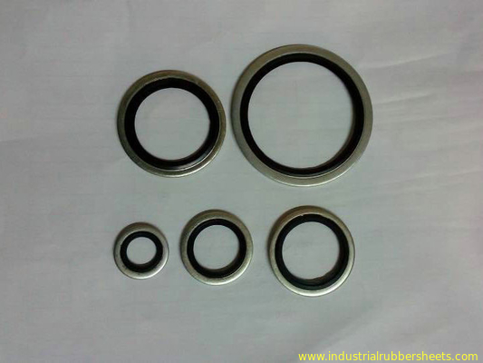 Black Color Industrial Rubber Sheet Bonded Dowty Bsp Seal Standard Size