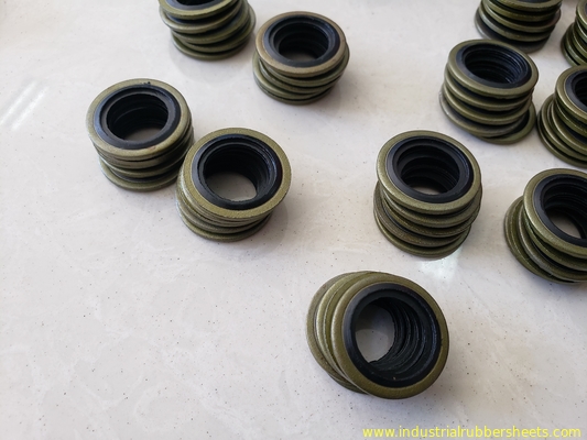 Black Color Industrial Rubber Sheet Bonded Dowty Bsp Seal Standard Size