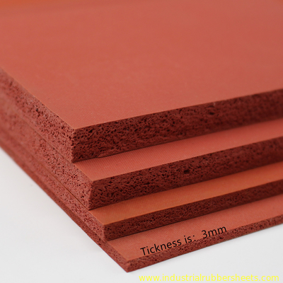 10-40 Shore A Close Cell Silicone Foam Rubber Sheet for Heat Insulation and Protection with 1.5-50mm Thickness and 1m-1.5m Width