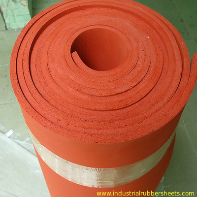10-40 Shore A Close Cell Silicone Foam Rubber Sheet for Heat Insulation and Protection with 1.5-50mm Thickness and 1m-1.5m Width