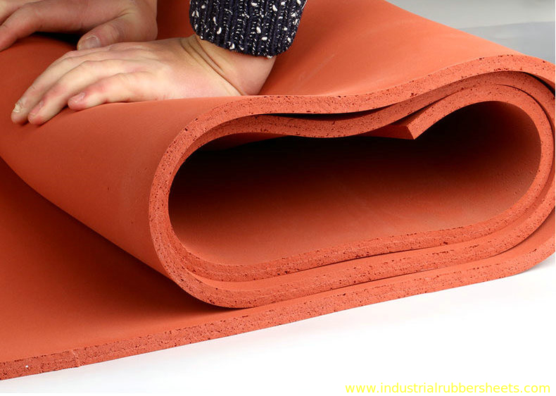 1 10mm x 1 1.5m x 10m Silicone Foam Sheet , Silicone Sponge Sheet