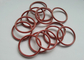 Dark Red O Ring Washer , Silicone Rubber Washers Good Aging Resistance