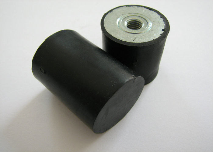 Cylindrical SBR , IIR , IR Rubber Isolation Mounts Hardness 40 , 50