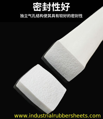 Customizable Size Close Cell Silicone Sponge Stripe FDA Certified for Door Seal