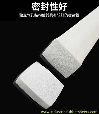 High Temperature Close Cell Silicone Rubber Strips 1mm For Door Seal