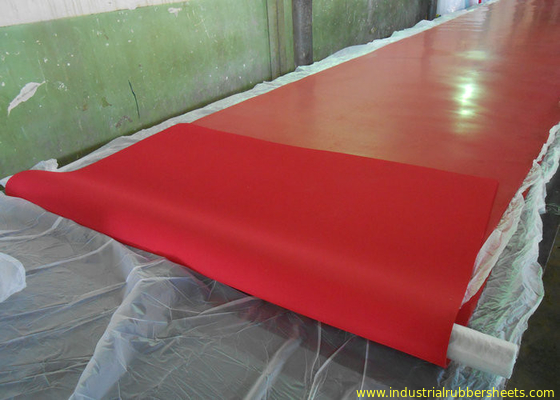 Double Impression Fabric Industrial Rubber Sheet , Tensile Strength 15 - 24Mpa