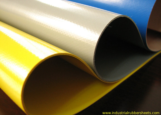 Hypalon Fabric Sheet , Industrial Neoprene Rubber Sheet Yellow , Grey , Red , Blue