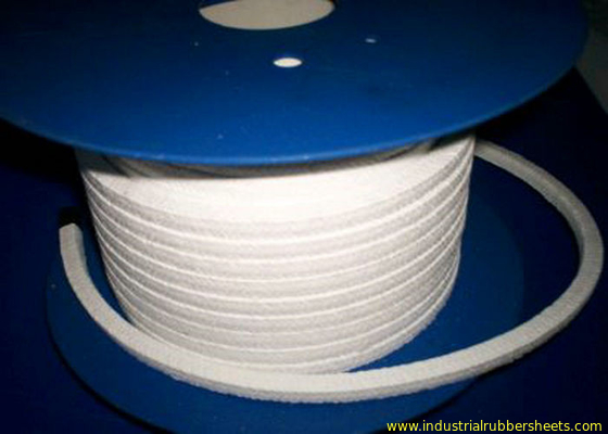 White Lattice Braided PTFE Packing , PTFE Packing With Oil Or Without Oil