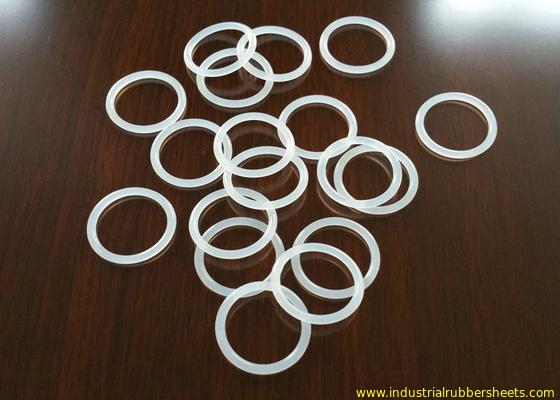Translucent , Red Silicone Rubber Washers For Automobile / Air Valve Seals
