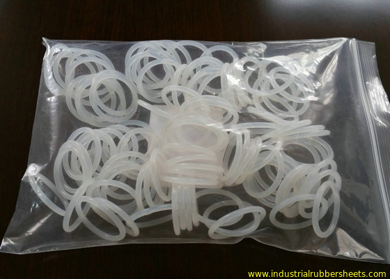 Translucent , Red Silicone Rubber Washers For Automobile / Air Valve Seals