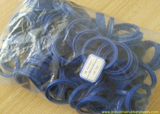 Blue Hydraulic UN Seals , TPU Silicone Rubber Washers For Rod And Piston