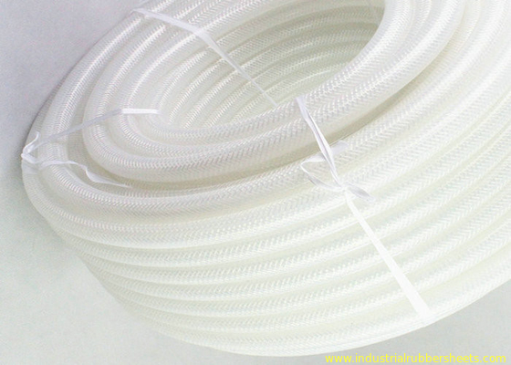 Food Grade Transparent Silicone Tube / Silicone Hose Reinforce With Polyester Material