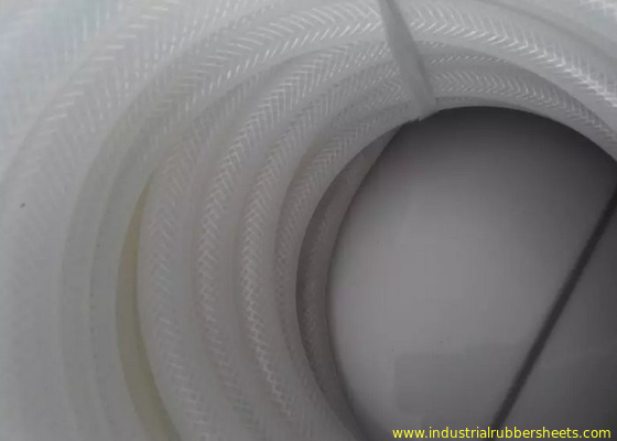 Food Grade Transparent Silicone Tube / Silicone Hose Reinforce With Polyester Material