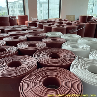 Red Color 1.5-50mm Thick High Temperature Silicone Foam Sheet With Close Cell