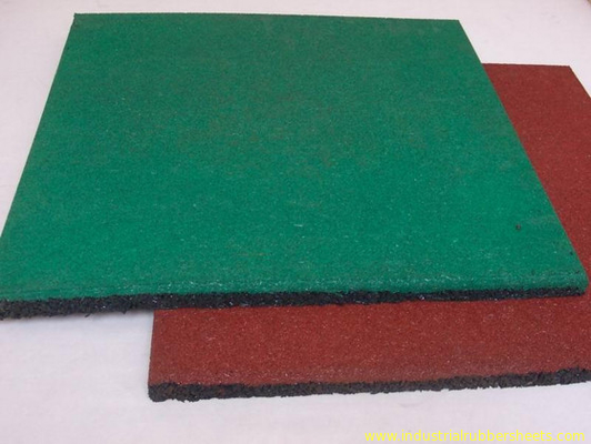 Wood Grain Industrial Rubber Sheet Rubber Felt Floor Spill Mat , 10-50mm Thickness
