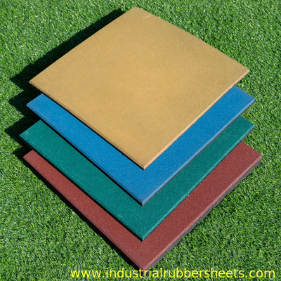 Grain Industrial Rubber Mat Flooring 10-50mm X 0.5-1.0m X 0.5-1.0m