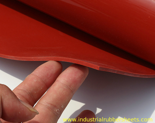 Red Silicone 3mm High Temperature Rubber Sheet Oil Resistance