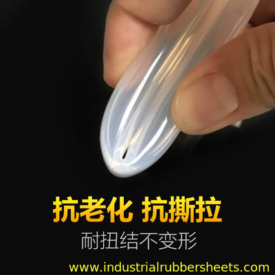 Customized Extrusion Process Clear Silicone Tube Smooth Surface