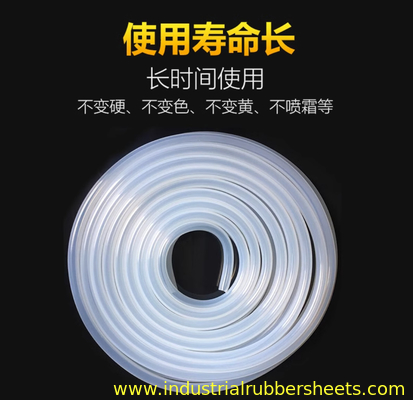 Extruded Heat Resistance Silicone Rubber Tube Sleeve Soft Flexible