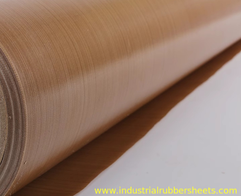 High Temperature Resistant PTFE Coated Fiberglass Fabric With 17 Oz/sqy Unit Weight