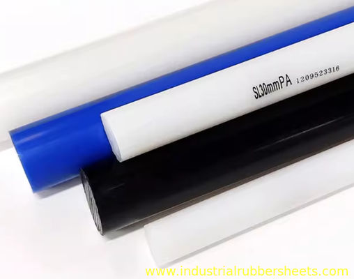 80°C Heat Deflection Temperature Nylon Plastic Rod with Smooth Surface Finish and 50 KJ/m2 Impact Strength
