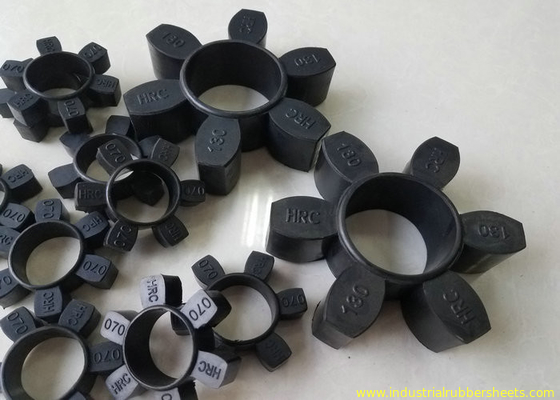 Black Polyurethane Coupling , HRC Rubber Coupling With 8Mpa Tensile Strength