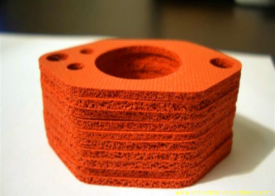 Heat Resistant Silicone Sponge Gasket 1.5mm-50mm Thickness