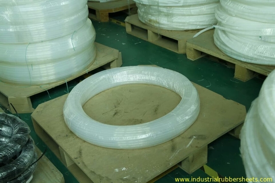 Industrial Grade White Moulded PTFE Tube / 100% Virgin PTFE Pipe Smooth Surface