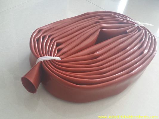 Red Translucent Silicone Sleeve Silicone Tube Extrusion For Corona Roller Maximum 2m length