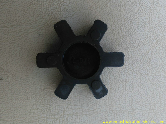 L Type Flange Cast Iron Polyurethane Coupling Black / Red Color L035-225 Size
