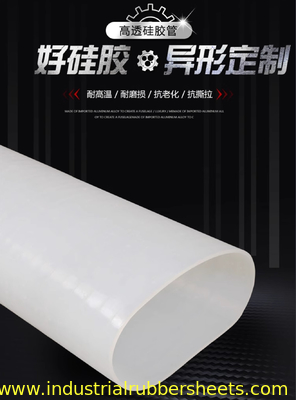 Red Translucent Silicone Sleeve Silicone Tube Extrusion For Corona Roller Maximum 2m length